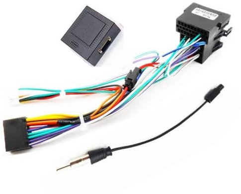 Radioadapterkabel 16-polig auf ISO kompatibel für VW Golf MK5, MK6, Passat B5, Götter B7, Valentine Octavia 2, Antennenadapter Fakra