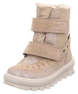 Superfit Flavia Gore-tex - Imbottitura Calda, Stivali da neve Bambine e ragazze, Beige 4000, 26 EU Larga