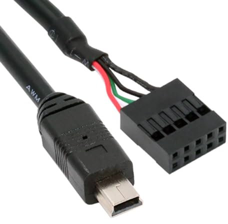 CY Cable USB 2.0 Motherboard 9pin 10pin Header to Mini USB 5Pin Cable 50cm for Mini Monitor Sensor Panel Camera
