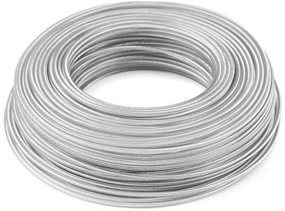 Trimmerfaden Mähfaden, Stahl Faden 2,4 mm x 30 m, Stahldraht Freischneider Faden Rasentrimmer Faden für Rasentrimmer Freischneider Schnur Mähfaden für Motorsense für Weed Grass Yard Garden
