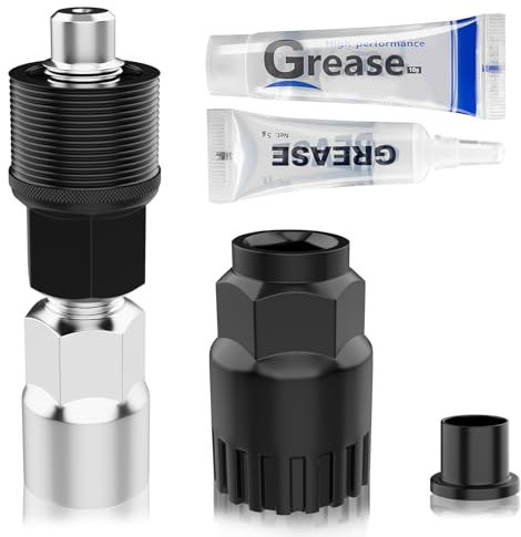 CEVILLAE Kurbelabzieher Fahrrad und Tretlager Werkzeuge, Kurbelabzieher für 16mm Schraubenschlüssel, Fahrrad Innenlager Abzieher Werkzeug Set Kompatibel mit (Shimano/ISIS/Octalink) 4-Kant Squre Type