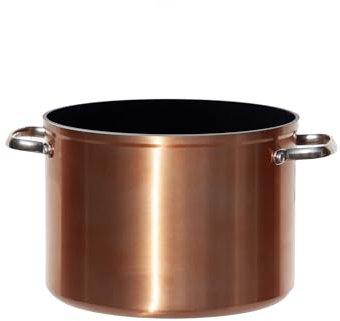 Nuwave Olla 7,6 L en cerámica antiadherente azul Duralon, libre de PFAS, compatible con inducción, apto para lavavajillas y horno, asas Stay Cool y resistente a los arañazos