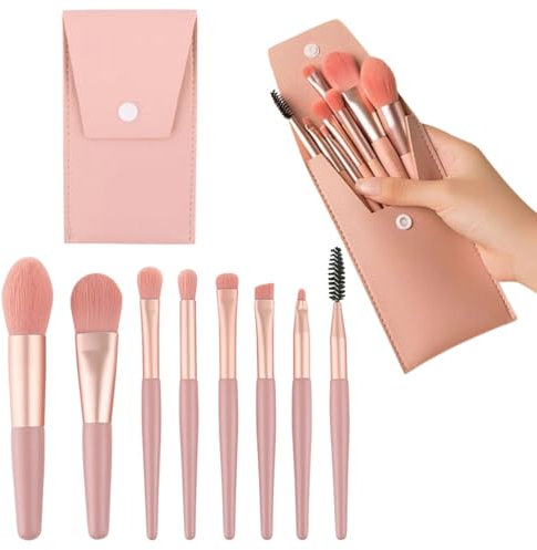 8 PCS Pinceaux de Maquillage Ensemble de Pinceaux de Maquillage Professionnels Synthétique Pinceau Maquillage Pour Fond de Teint Blush L'anti-cernes Fard à Paupières Poudre Libre