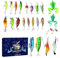 Festive Fishing Adventskalender Bunte Köder für Forelle und Barsch für Angler Angelköder Set Fischer