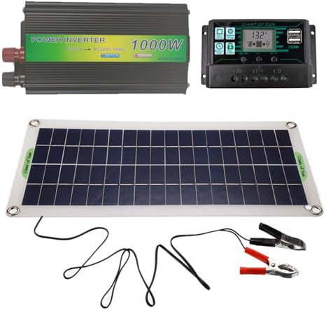 Panneau Solaire - Kit De Panneau Solaire Pour Camping-car | Panneau Solaire De Camping 100 W | Valise Solaire 220 V Avec Contrôleur De Charge Étanche | Kit De Charge Solaire Ultra-mince Et Puissant Po