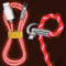 540° Rotating Streamer Data Cable, 120W Light Up USB C Cable, PD 5A Fast Charging Cable with Data Sync, 3.3 FT Gaming Type C Charger Cord for iPhone Samsung Laptop Car Charging (Red)