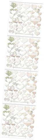 Cabilock 4 Pz adesivo a specchio vimini cestino per la carta straccia in filo metallico adesivo muro adesivi muro specchietto decorazione della parete a specchio adesivi adesivi Acrilico