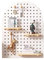 Kit de panneau perforé en bois pour la maison, le bureau et le garage, 40 x 60 cm, solution de rangement multifonctions, idéal pour les travaux manuels et les outils