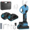 NUMNER Sécateur Électrique Sans Fil 40mm, Sécateur de Jardin avec 2 Batteries et Écran LCD, Lames Sharp Sk5, Moteur Sans Balais, Secateur Electrique pour Jardinage, Vigne, Arbre Fruitier (Bleu)