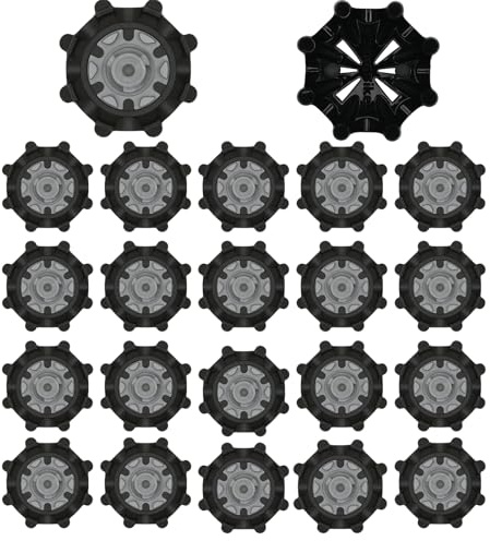 GYTFOG Golf Shoe Spikes, 20PCS Replacement Bulk Cleats, Black, Metal, Durable, Easy to Install, Universal Fit, Tooth Spikes, Accessories for Men and Women, Anti-slip, Easy Install