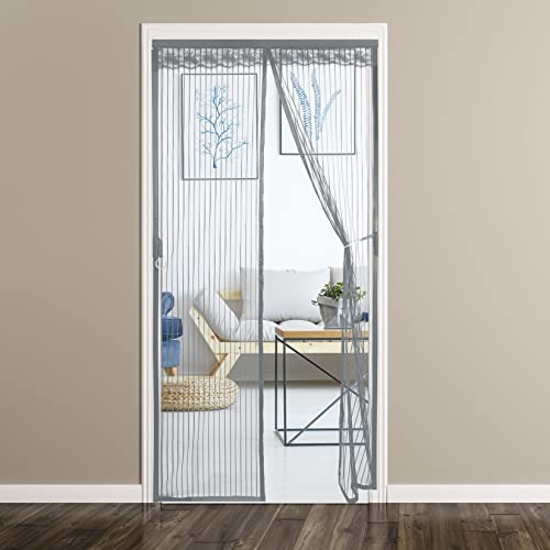 CT Moustiquaire de porte 120 x 235 cm pour porte et fenêtre Cadre Tesa Gris Facile à installer Protection durable CT pour chambre à coucher et maison