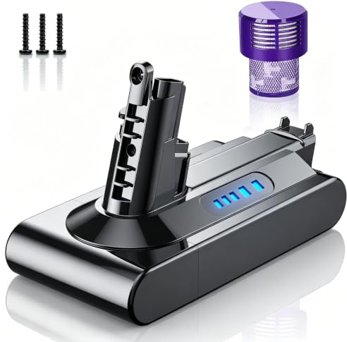 Batteria per Dyson V10 SV12 Batteria di Ricambio per Dyson V10 | Batteria per Cyclone Animal Absolute Motorhead Fluffy Aspirapolvere