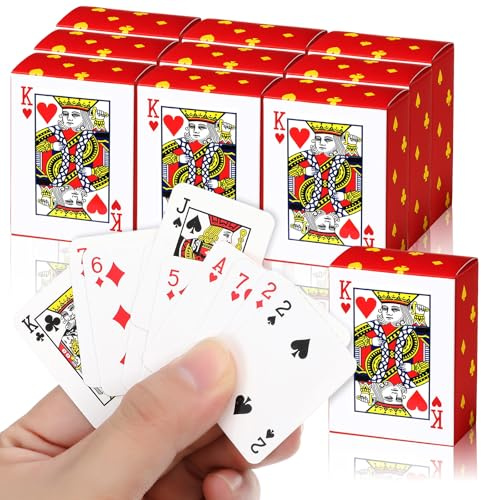 Yolev 10 Decks Doppelkopf Spielkarten Kleine Spielkarte Pokerkarten | Mini Kartenspiel Reisespiel Kartenspiel für Reisen