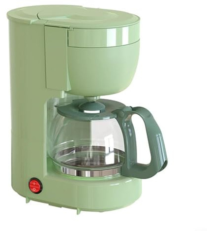 Gettimore Tropfkaffeemaschine mit 2-Stunden-Warmhaltefunktion, automatische Abschaltung, wiederverwendbarer Filter mit Timer für Instant-Kaffee, Espresso, Macchiato, modisches Grün