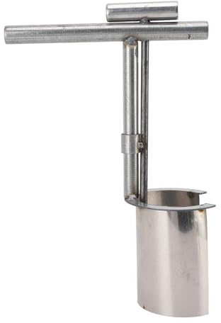 OVAQUIXI Blumenzwiebelpflanzwerkzeug, Pflanzenpflanzer aus Edelstahl mit Ergonomischem Griff Zum Pflanzen von Tulpen, Obstbäumen, Sämlingen Im Garten, Gewächshaus
