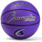 Champion Sports Gummi-Basketball für Fortgeschrittene, strapazierfähig, Profi-Basketbälle und Größen, Premium-Basketballausrüstung, für drinnen und draußen, Sportbildungsbedarf (Größe 6, Violett)
