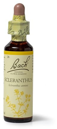 Bach Original Flower Remedies (Scleranthus) Know Your Own Mind, Be Decisive, Emotional Wellness, Natural Flower Essence, 20ml