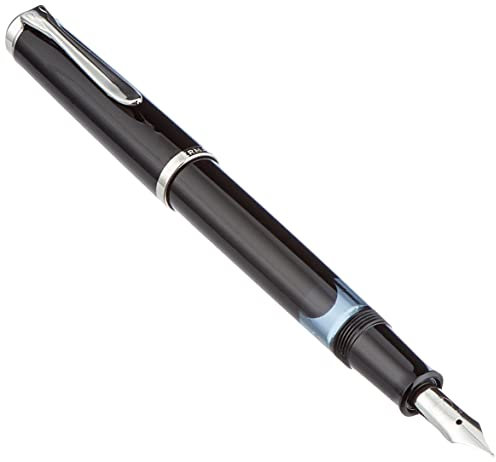 Pelikan 804080 Kolbenfüllhalter Classic M205, schwarz, Feder F, 1 Stück