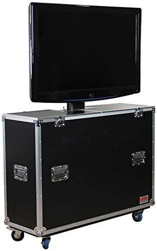 Gator Cases G-TOUR Series ATA Style Road Case for LCD, LED, Plasma TV Monitors with Electric Lift System; Fits up to 55 Screen Size (G-TOUR ELIFT 55)