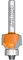 CMT 938.167.11 Fresa a Raggio Concavo con Cuscinetto in Hw, Grigio/Arancio