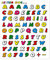 4R Quattroerre.it - 1208 - Kit Lettere Adesive Componibili, Valentino Rossi