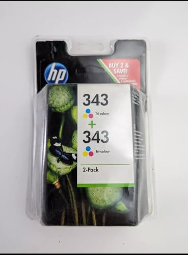 HP – 2 X cb 332 EE, CB332EE/343, not 343, nr 343 Ink Original Cyan, Magenta, Yellow