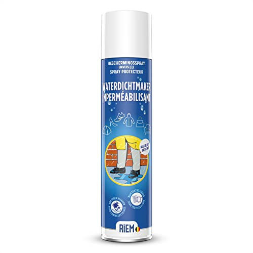 RIEM - Imperméabilisant 400 ml - Tissus - Cuir Naturel et Synthétique - Vêtements - Chaussures - Sacs - Tentes - Bâches et Textiles Extérieurs - Canapé et Mobilier - Protection contre les Taches