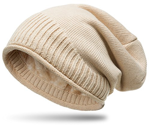 Caspar MU180 Dicke warme Feinstrick Beanie Mütze Uni Gefüttert