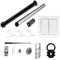NOBILY *** Rolladen-Komplett-Set für 60mm (SW60) Achtkantwelle Maxi-Rolladenmotor 10Nm + Wippschalter + Mechanik-Set bis zu einer Gesamtlänge von 1,2 Meter