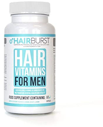 HAIR BURST Haar Vitamine für Männer — Nahrungsergänzungsmittel für Haarwachstum – Multivitamin für Männer