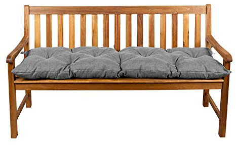 Gutekissen® Bankauflage Stuhlkissen Hollywoodschaukel Garten LS (110x50, Grau)