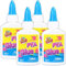 4X Squeezy Bottles of 40ml PVA Glue Art & Craft Kids Washable Safe & Non Toxic Adhesive No-Mess Lid