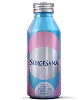 ACQUA SORGESANA NUOVO FORMATO IN ALLUMINIO DA 473,2 ml, CONF.DA 24 LATTINE
