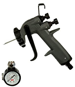 3M Performance Spray Gun 26832, Hochleistungs-Lackierpistole, Lackspritzpistole, Farbspritzpistole, Sprühpistole zum Lackieren, Druckluftanwendung, HVLP, 1 Stück