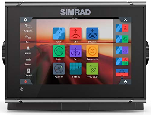 Simrad GO7 XSR - Chartplotter de 7 pulgadas con transductor HDI, tarjeta C-MAP Discover Chart