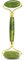 Ziranee Rosenquarz Roller,Jade Roller Facial Tool Gesichtsmassage Guasha Facial Tool Rollers für Augenschwellungen Behandlung Hautstraffung Natürliches Grün Schlankheitsmassagegerät Frauen Geschenk