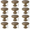 HonGien Möbelknöpfe Messing Vintage Schrankknöpfe Schubladenknöpfe Möbelgriffe Durchmesser 30mm Knauf für Schrank Kleiderschrank Schublade (Bronze)