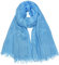 Damen Sommer Schals Baumwolle Leichte Große Lange Gaze Damenschal Eleganter Plain Tücher 75”×43”,Himmelblau
