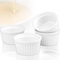 4x Schälchen Ø 9cm aus Keramik Ofenfest Creme Brulee Dessertschale Pasteten Tapas Soufflé Auflauf Förmchen (4 Stück)