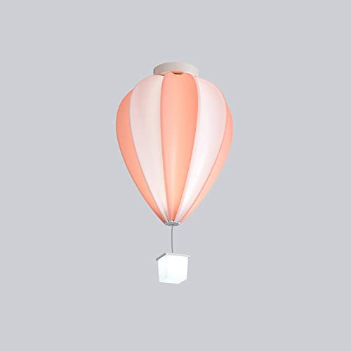 Jadssox Dimmbare Kinderzimmer Deckenleuchte Heißluftballon Kronleuchter Cartoon LED Halbbündige Lampe, Moderne kreative Deckenleuchten für Kinderzimmer Mädchen Jungen Zimmer