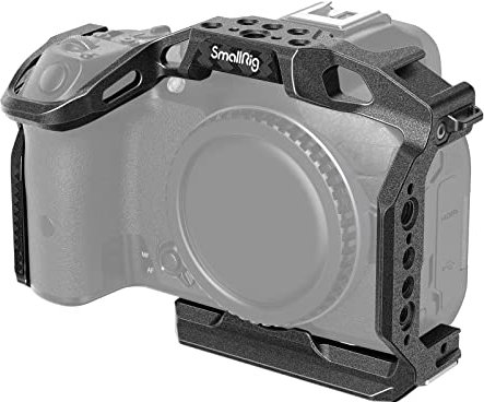 SMALLRIG R7 Cage mit Integrierter Schnellwechselplatte für Arca Standard, Kaltschuh, NATO-Schiene und Gewindelöchern, Formschlüssiger Kamerakäfig, Video-Rig für Canon R7 (Aktualisierte Version) -4003B