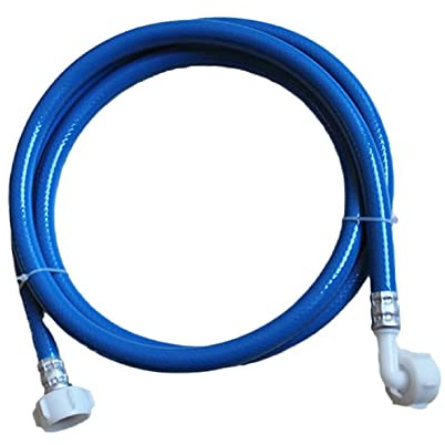 RMTL Universal Washing Machine Pipe Inlet Hose Blue with 90 Degree Bend for Washing Machine/Dishwasher (1.5M)
