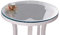 FANIVIN Tovaglia rotonda in PVC trasparente Resistente all'usura Anti-penetrazione facile da pulire Spessore 2mm Diametro 70cm