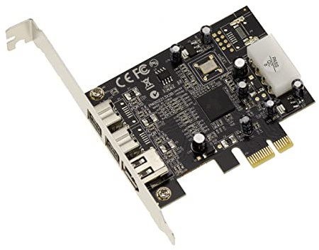 KALEA-INFORMATIQUE Carte contrôleur PCI Express PCIe x1 Firewire 800 et 400 IEEE1394A et IEEE1394B 2+1 Sorties avec Chipset TI XIO2213BZAY