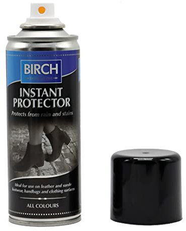 BIRCH Instant Protector - 200ml Rain & Shoe Boot Stain Waterproof Protector for Leather, Nubuck, Suede & Canvas - Trainers - Sneaker Waterproofing Water Repellent Spray