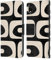 Head Case Designs Offizielle Kierkegaard Design Studio Modern Piquet Black Cream Abstrakte Retro Muster Leder Brieftaschen Handyhülle Hülle Huelle kompatibel mit Apple iPhone XR