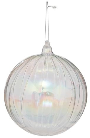 FEERIC LIGHTS & CHRISTMAS - Boule de noël Souffle Polaire Transparente en Verre d14cm