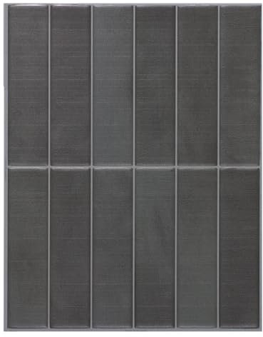 Smart Tiles Stick On Tiles Splashback - Morocco Grey, Self Adhesive Wall Tiles, 5 Wall Panels 11.43x9 in, Heat Resistant self Adhesive Wallpaper Tile, Water Resistant Bathroom Tile, Made in Canada