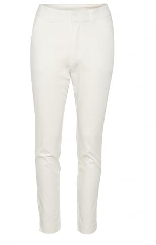 KAFFE Casual Hose Kalea Damen Chino Hose Elegant Klassische Stoffhose 44, Chalk