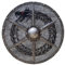 Wikinger Schild, Wikinger Mittelalter Schild für Erwachsene, Wikinger-Rundschild, Rundschild aus, Dekoratives Schild Spielzeug für Restaurant, Mittelalter Valhalla Warweave Wikinger Schild